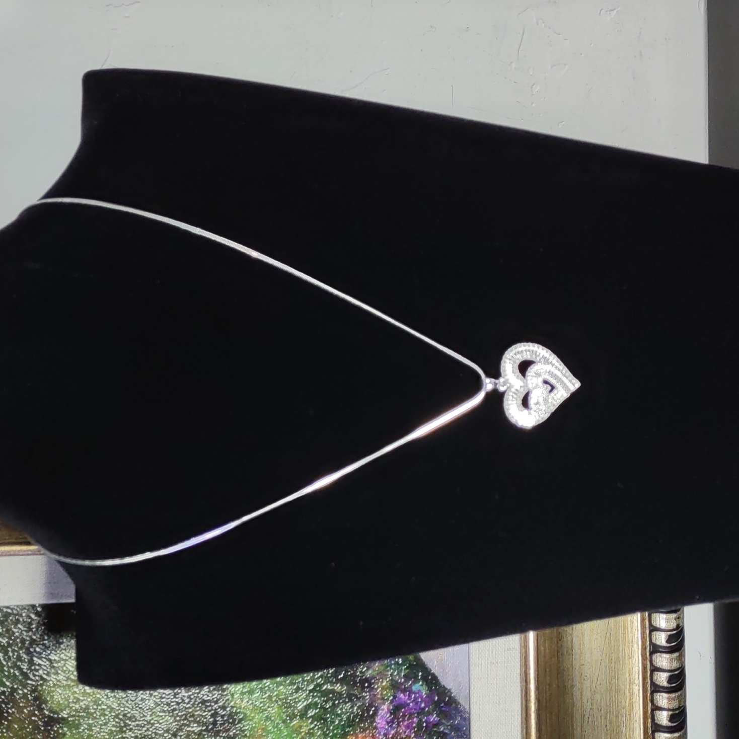 12 Ct Diamond Heart Pendant